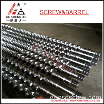 Weber Amut Co-rotating Parallel Twin Screw and Barrel for PVC PP PE granules pelletizing masterbatch